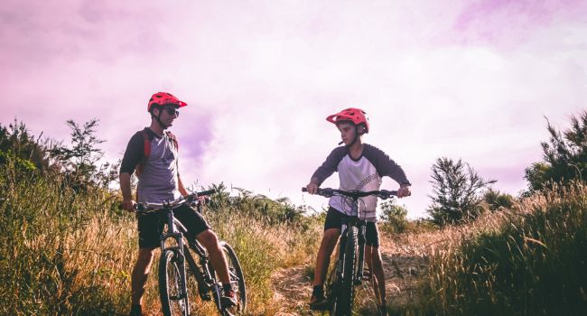 Biking - one of the recommended trauma activities for youth