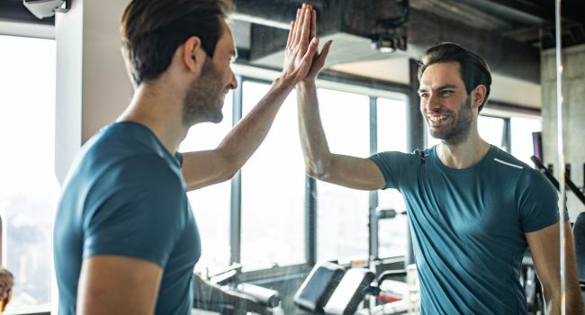 someone developing improved self-care