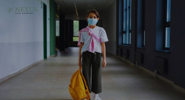 a teen in school
