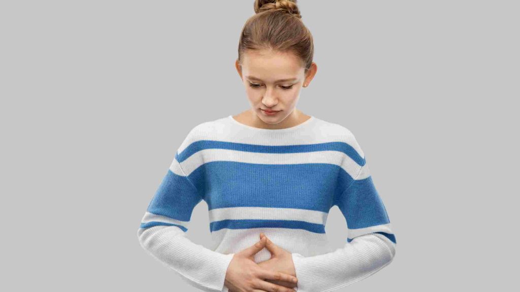 an image of stressed teen